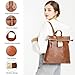LA DEARCHUU Leather Backpack for Women Fashion Backpack Purse Lightweight Handbags Travel Shoulder Handbag Brown