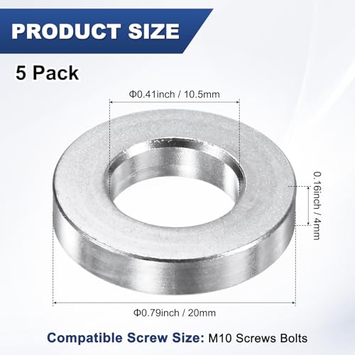 Entretoise M10 en aluminium à finition unie pour un assemblage propre et net