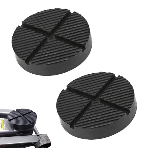 VZU 2 almohadillas de goma para gato de coche, almohadillas de goma para gato de carretilla con rayas de ranura cruzada, almohadilla de goma para gatos de elevación, almohadilla estabilizadora