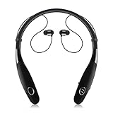Bluetooth Headphone, Etpark Wireless Neckband Headset Stereo Noise Canceling Neck Hanging Earbuds Music Earphones with Mic Hands Free Call Sports/running/driving Magnetic Neckband Unique Cool Design