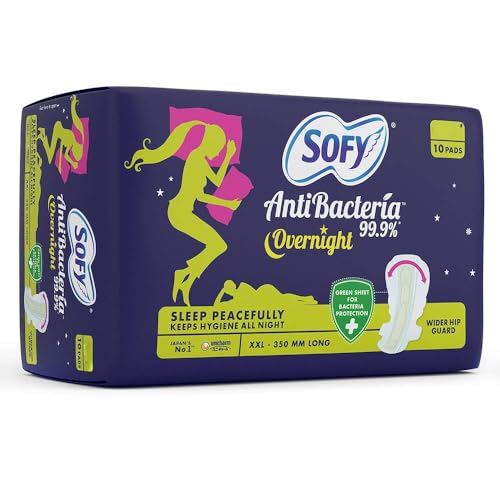 Sofy Bodyfit Overnight Sanitary Pads, XX-Large, Pack of 10