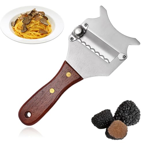🔪【Facile da Pulire】Riutilizzabile,resistente e leggera,lavabile in lavastoviglie e facile da pulire. Basta sciacquare l'affetta tartufi in acciaio con acqua o metterla direttamente in lavastoviglie