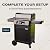 Current Model G+ Dual Zone Electric Grill, Smart Electric Outdoor Grill with 200°F to 700°F Range for Searing & Roasting, Independent Heat Zones, Apartment-Friendly & Weather-Resistant, Eclipse