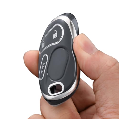ELOHEI Key Fob Cover for Chevy, Premium Soft Key Fob Case Compatible with 2000-2007 Chevrolet Silverado Avalanche Equinox Suburban S10 Tahoe Trailblazer GMC Envoy Sierra Yukon Buick Rainier(Gray) - Image 5