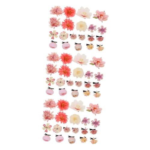 Barrettes fleurs soie colorées : accessoires cheveux élégants et clips de coiffure