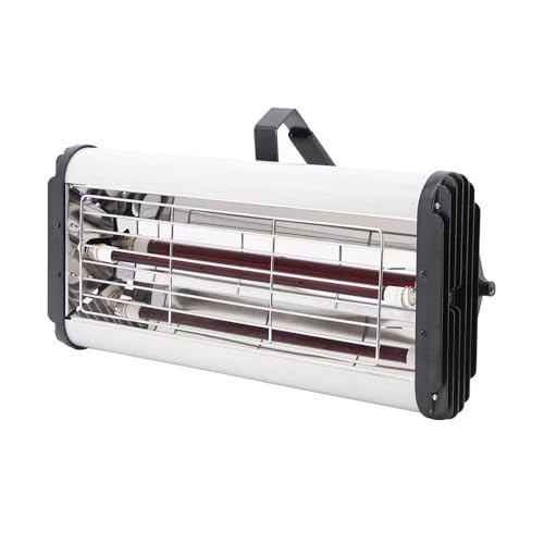 TECHTONGDA Infrared Paint Curing Lamp 1200W Handheld Paint Lamp Heater, 110V Short Wave Infrared Paint Lamp with Timing Function