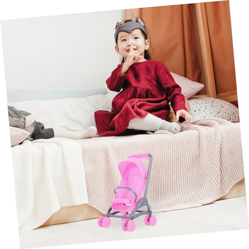 VANZACK 2stücke Mini Puppenwagen Aus Abs-Material Für Junge Mädchen Puppenkinderwagen Zum Spielen Kleiner Kinderwagen Für Puppenspiele Party-Spielzeug Für Junge Mädchen – Bild 8