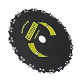 Stump Remover, Stump Removal Tool, Stump Grinder Indestructible Disk Circular Saw Blade Right Angle Chain Disc Alloy Steel Circular Chainsaw Wheel for Wood Plastic Carving(9 Inch)