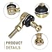Hugwits 2 PCS 10-10mm Left and Right Hand Tie Rod Ball Joint, Heavy-Duty Swing Arm Upgrade Replacement Accessories, Universal for ATV, UTV, Off-Road, Four Wheeler, Go Kart, Moped, Scooter (Gold)