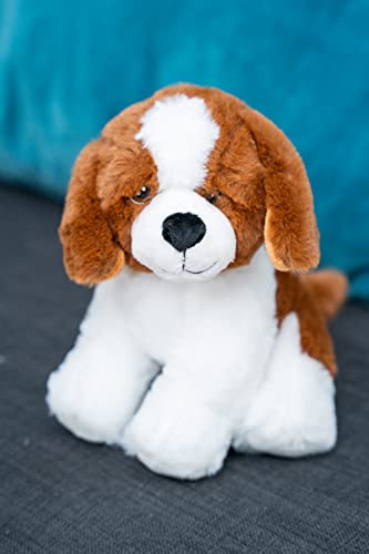 HEITMANN DECO PET Plüsch Cavalier King Charles Spaniel, Weiß / Braun