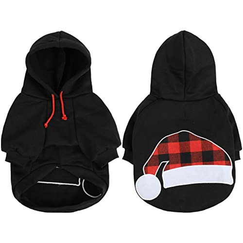 Preferhouse Dog Hoodie For Small Medium Dogs Cats, Puppy Sweatshirt Hooded Plaid Coat Sweaters Pet Clothes With Hat, Hat Xs #TOP1