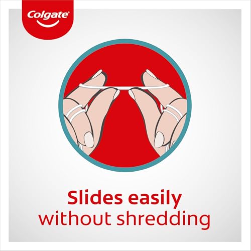 Colgate Total Pro Gum Health Interdental Floss 25m - Waxed Tooth Floss - Improves Gum Health - Helps Reduce Gum Problems - Helps Reduce Tooth Decay - Removes Plaque Between Teeth and Gums