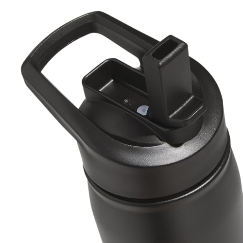 Image of adidas Straw Lid Metal Water Bottle 600 mL | Double-Wall Insulated, Leak-Resistant Lid, Stays Cold 24 Hours, Easy-Use Straw Top, Swap-Friendly Lid, Workouts & Daily Use
