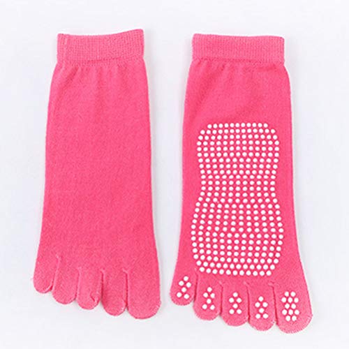 2 pares de meias de pilates para ioga, antiderrapantes, de balé, dança, esportes, massagem no tornoz