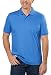 Calvin Klein Mens Jersey Liquid Cotton Short-Sleeve Polo (Medium, Lapis Blue)