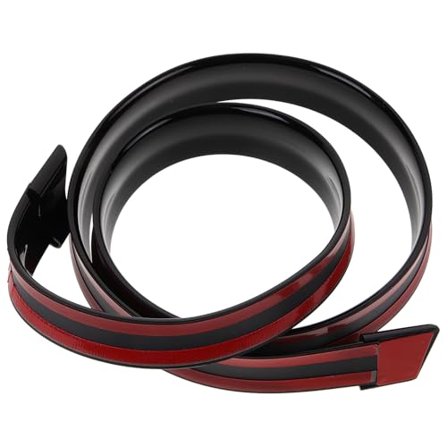 GRIRIW 汎用車用リアスポイラー 光沢ブラック 耐腐食性ラバー製 簡単取付け可能 カー外装 パーツ