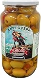 Aceitunas Gordal Sin Hueso Estilo Casero Chicón Fernando – Esencia Picante – 900 gr (470 gr Escurrido) – Tapas, Vermut, Aperitivo Gourmet y Picoteo Mediterráneo