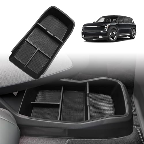 BestEvMod Lower Center Console Organizer for 2024-2026 Kia EV9 (Lower)
