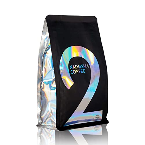 Naivasha Coffee Mbili Edition (12Oz/340G) - Rich, Winey, And Fruitful Flavor | Kenyan Beans Grown In Volcanic Soil | Piquant & Sweet Aftertaste | Roasted To Perfection For Subtle Notes | Never Oily | Perfect For Discerning Coffee Aficionados #TOP18