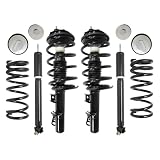 SUNCORE - Air Ride Suspension to Front Complete Struts & Rear Shocks with Coil Springs Conversion Kit Replacement for 1995-2002 Lincoln Continental