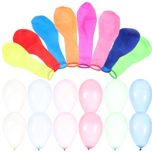 JECOMPRIS 500pcs Colorful Small Latex Water Balloons Fun Shooting Practice Party for High Elasticity Water Balloons for Birthday Outdoor Games