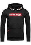 redbridge herren jacke übergangsjacke biker Kapuze mit cooler dicker, runder Kordel
