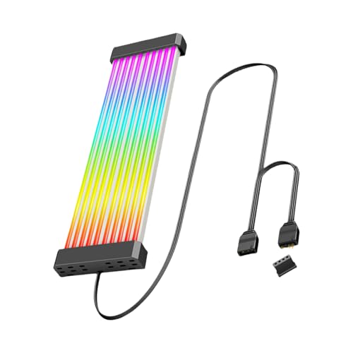 Cable ARGB de 5V con 44 LED de alta densidad para efectos de sincronizacion en la GPU