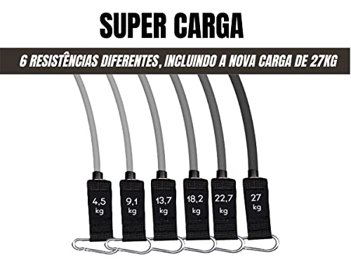 Kit Tubing Extreme Pro 95Kg com Barra de Exercício Bravus