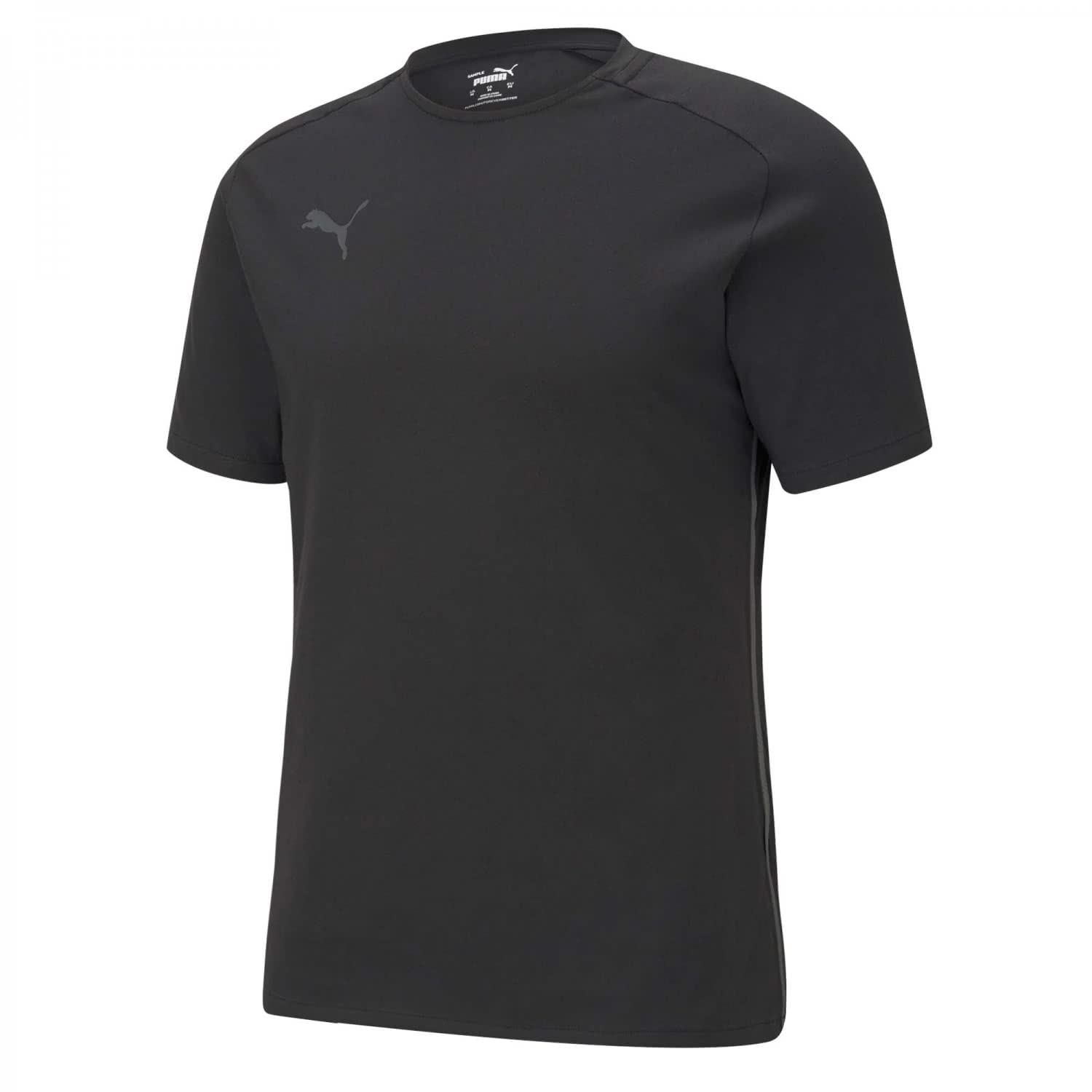 PUMA mens teamCUP Casuals Tee Shirt, Puma Black-asphalt, M