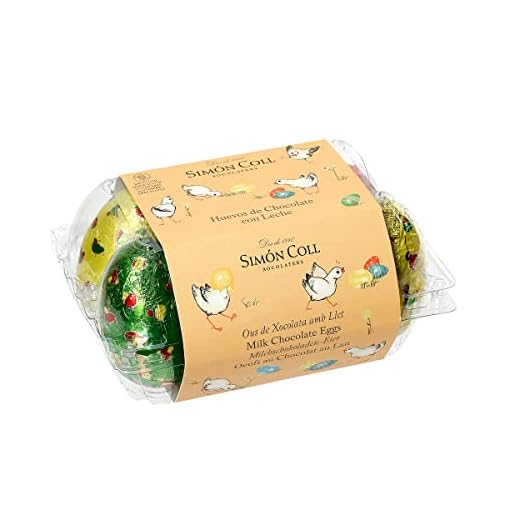 Simon Coll- Huevos de Pascua de Chocolate con Leche (Pack de 6 Huevos de Pascua)