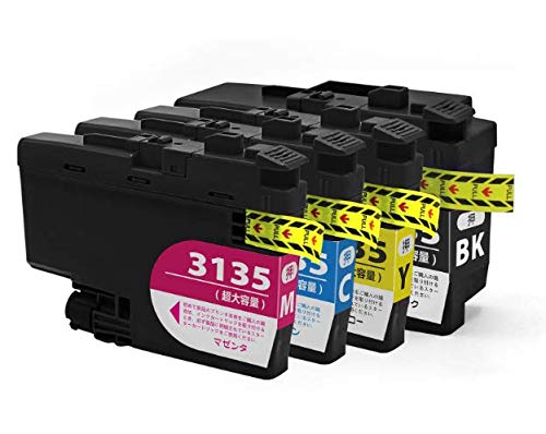 Brother LC3135-4PK 4色パック 10セット 互換インク ISO14001 ISO9001認証工場生産品 ICチップ残量表示対応 安心 対応機種: DCP-J988N / MFC-J1500N / MFC-J1605DN