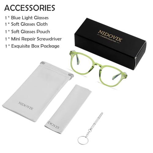 Image of Retro Round Blue Light Blocking Glasses for Men Women, Vintage Frame Non-prescription Computer Reading Eyeglasses