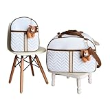 Kit Bolsa de 2 peças Mala Maternidade e Mochila de Passeio (branco leão)