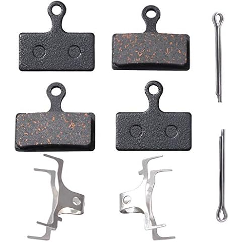 Icreopro 2 Pairs Bicycle Disc Brake Pads for Shimano Deore XT XTR SLX DBP-G02A.(Multi-Metallic,Resin,Semi-Metallic,Sintered Metal) Cover