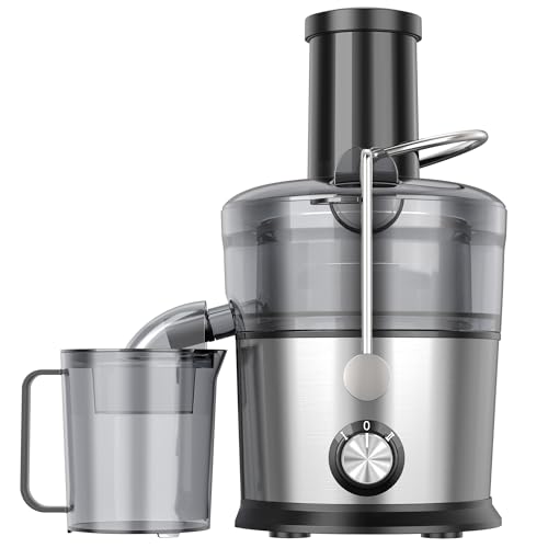 Image of Juicer Machines, 1200W Juicer with 3" Feed Chute for Whole Fruits and Vegs, Dual Speeds Centrifugal Juice Extractor, Heavy Duty Full Copper Motor, 35oz Large Juice Jug, Stainless Steel