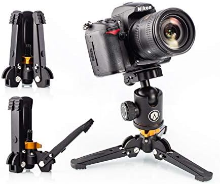 TARION Professional DSLR Camera Video Monopod Unipod Aluminum Alloy 165cm/65inch with 3-Legs Tripod Stand Base 3/8" Adapter for Canon Nikon Sony Pentax Cameras with Carry Case