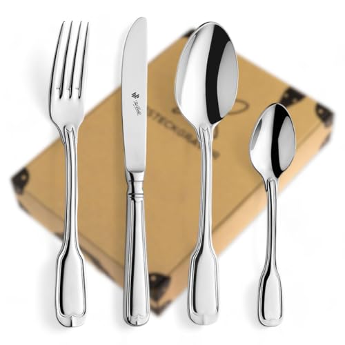 Augsburger Faden Besteckset 4-teilig erwachsen Paul Wirths Besteck mit Namensgravur