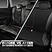 CAR PASS EVA Waterproof Back Seat Cover,Gray Bench Seat Cover, Rear Seat Cover Universal Fit for Cars Sedans SUVs Vans Truck 95% Automotive Interior Backseat Car Covers (Rear,Black and Gray)