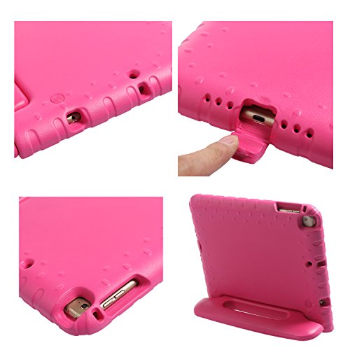 Newstyle Kids Case For Ipad 9.7 Inch 2017/2018 Shockproof Stand Cover With Built-In Handle For Children For Apple New Ipad 9.7-Inch 2017 2018 (Rose) #TOP4