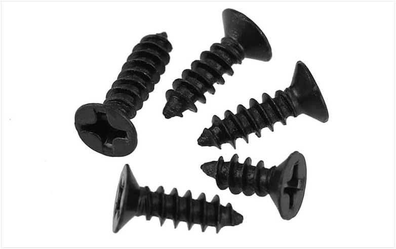 Flat head screws self-tapping screws Nickel plating Black M1 M1.2 M1.4 M1.7 M2 M2.3 M2.6 M3 M4 screws KA screws - (Length: M1.4X10 2000pcs)