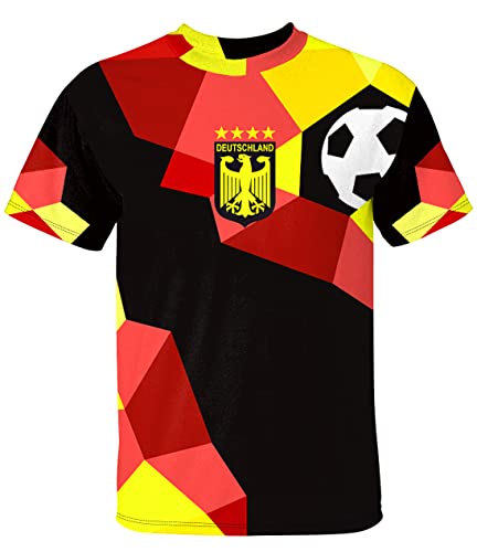 BesserBay Camiseta de fútbol para hombre, diseño del Campeonato del Mundo, talla S-XXL, De-A6, XL Cover
