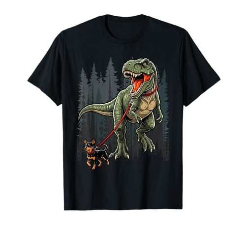Lancashire Heeler Dinosaur T-Rex Walking Funny Dog Trex Men T-Shirt