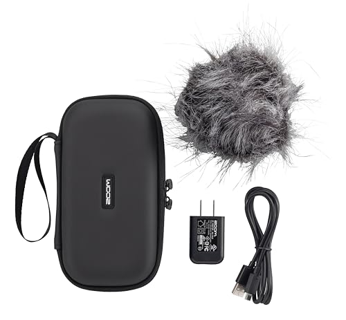 ZOOM APH-4e Zubehörpaket – Komplettset für Zoom H4essential Handy Recorder – Windschutz, Transporttasche, Netzteil, USB-C – Ideal für Field Recording – EU-Version – Schwarz
