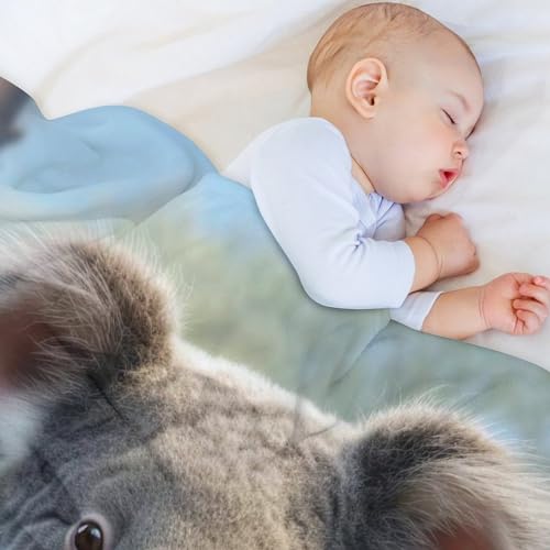 Couverture flannel douce koala pour lit et canapé cocooning - 4
