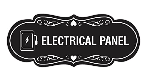 Panneau électrique design noir boîte moyenne pour salon et entrée