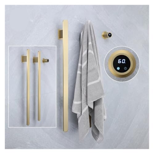 Chauffe-serviettes de bain or rose 110V avec commande tactile et WiFi