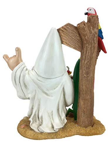 Nain de jardin miniature George statue décorative originale thème rock - 8