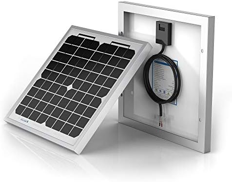 ACOPOWER HY010-12M 10 Watt 10W Mono Solar Panel for 12V Battery Charging RV Boat, Off Grid