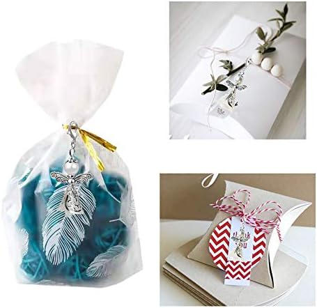 ENSTAB 36 Pcs Angel Pendants White Angel Gifts Angel Hanging for Wedding Favours Baby Shower Party Giveaway Gift Confirmation Gifts Christmas Tree Decoration