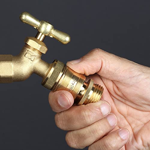 Gorilla Easy Connect Garden Hose Quick Connect Fittings. ¾ Inch Ght Solid Brass. (1) #TOP3